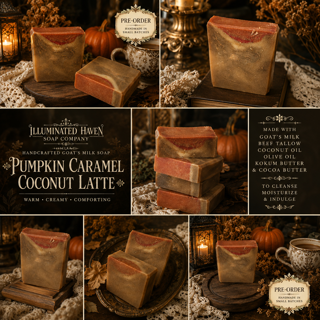 Pumpkin Caramel Coconut Latte Soap 2