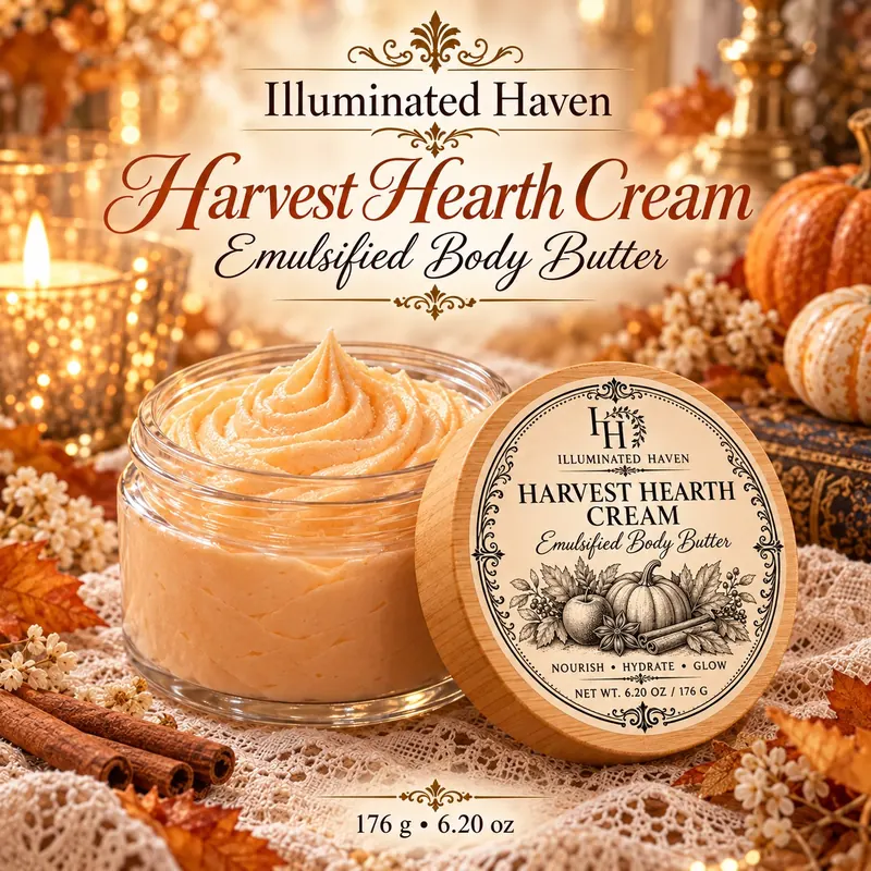 Harvest Hearth Cream Emulsified Body Butter, 6.2 oz / 176 g