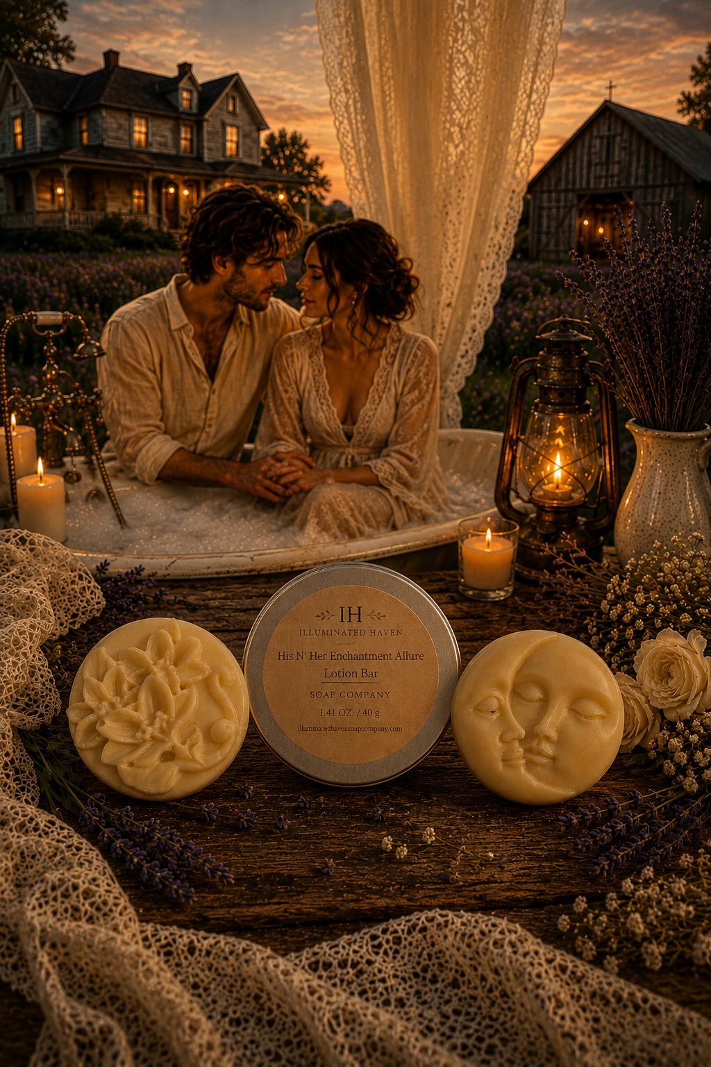 His N' Her Enchantment Allure Lotion Bar Set