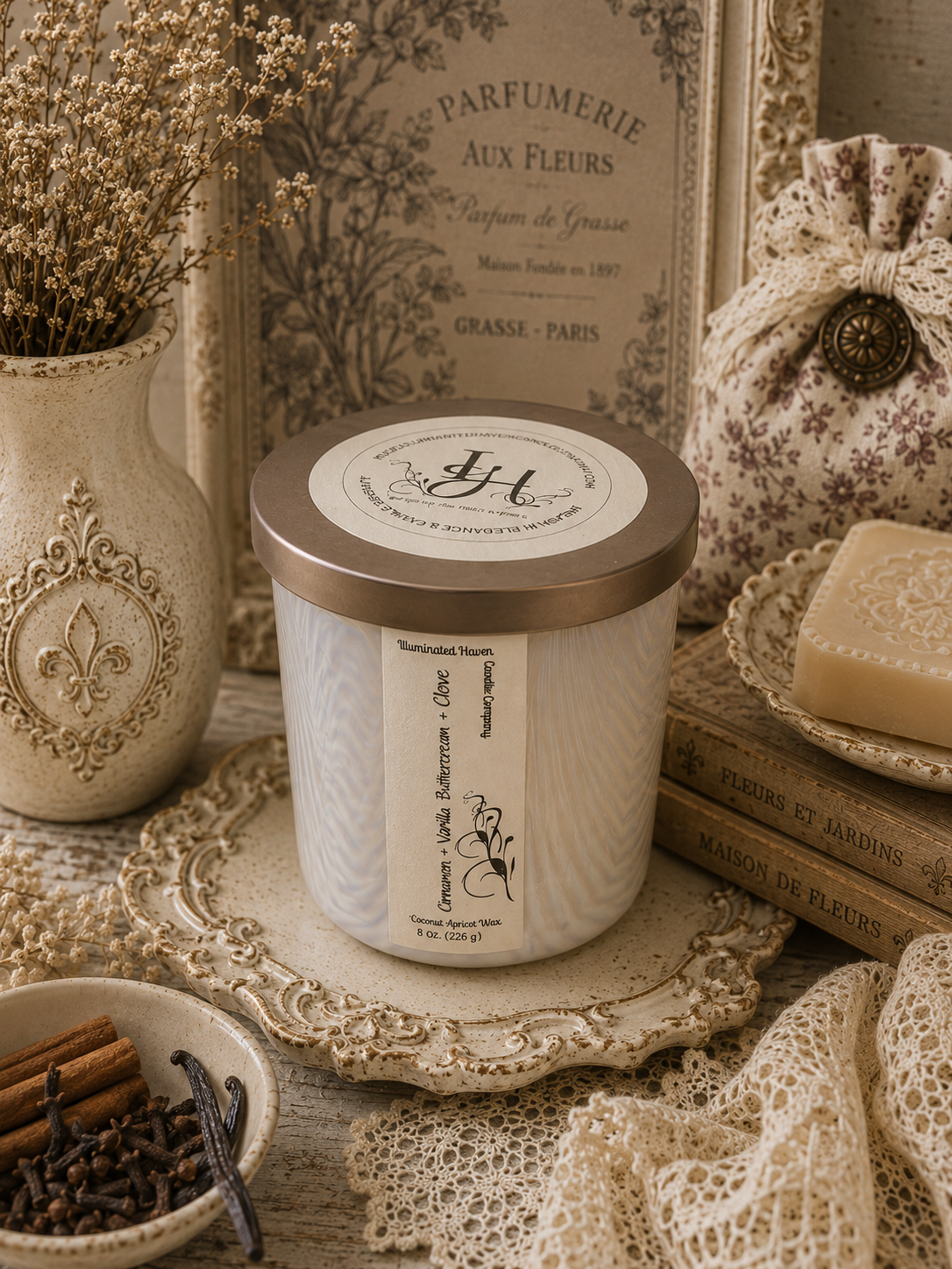 Cinnamon, Vanilla Buttercream & Clove Luxury Candle