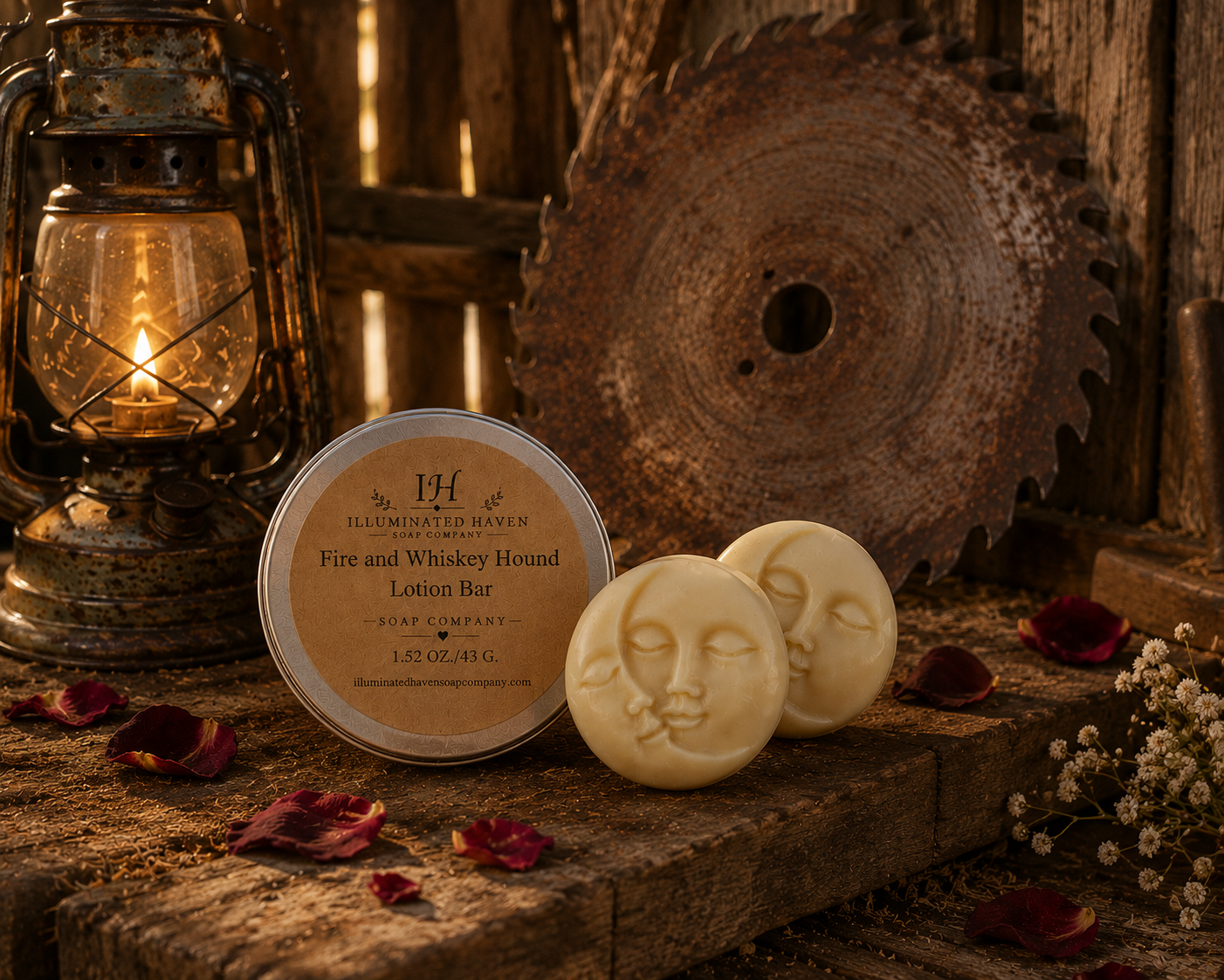 Fire and Whiskey Hound Lotion Bar