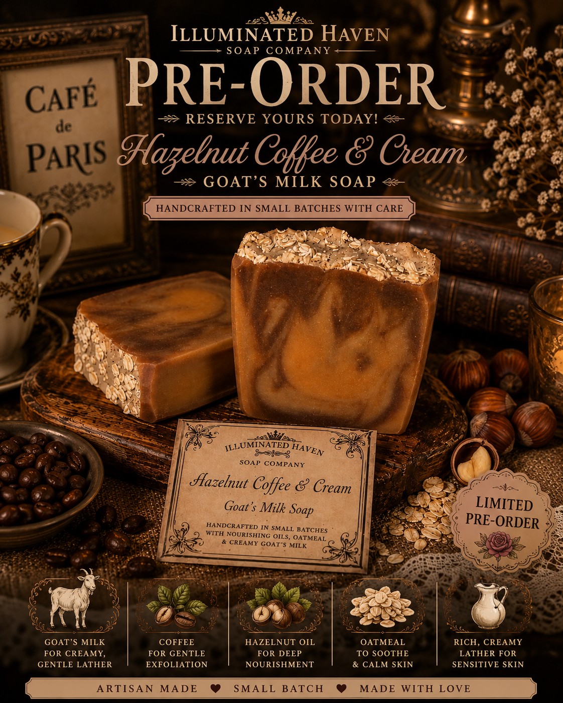 Hazelnut Coffee & Cream Soap 2