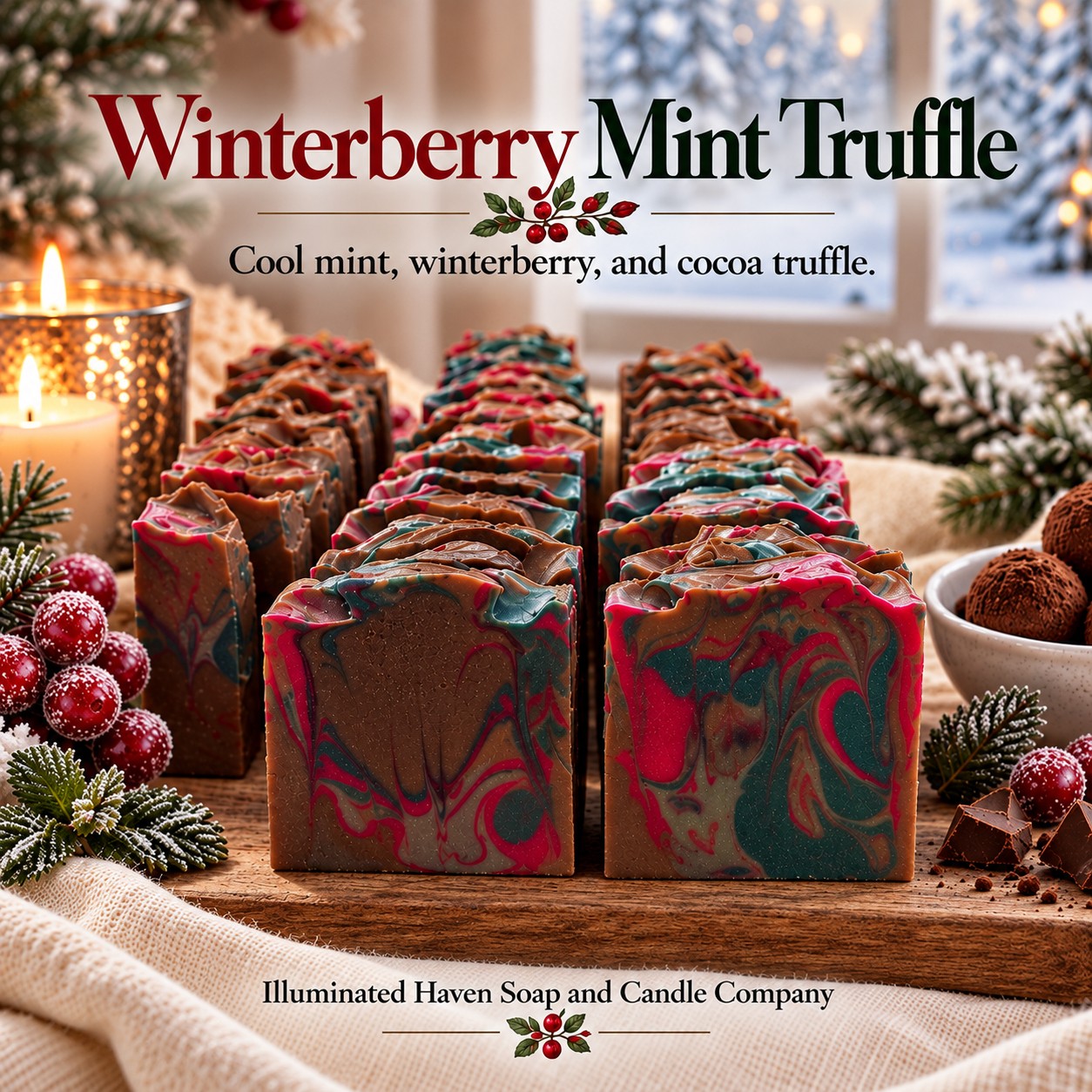 Winterberry Mint Truffle Soap