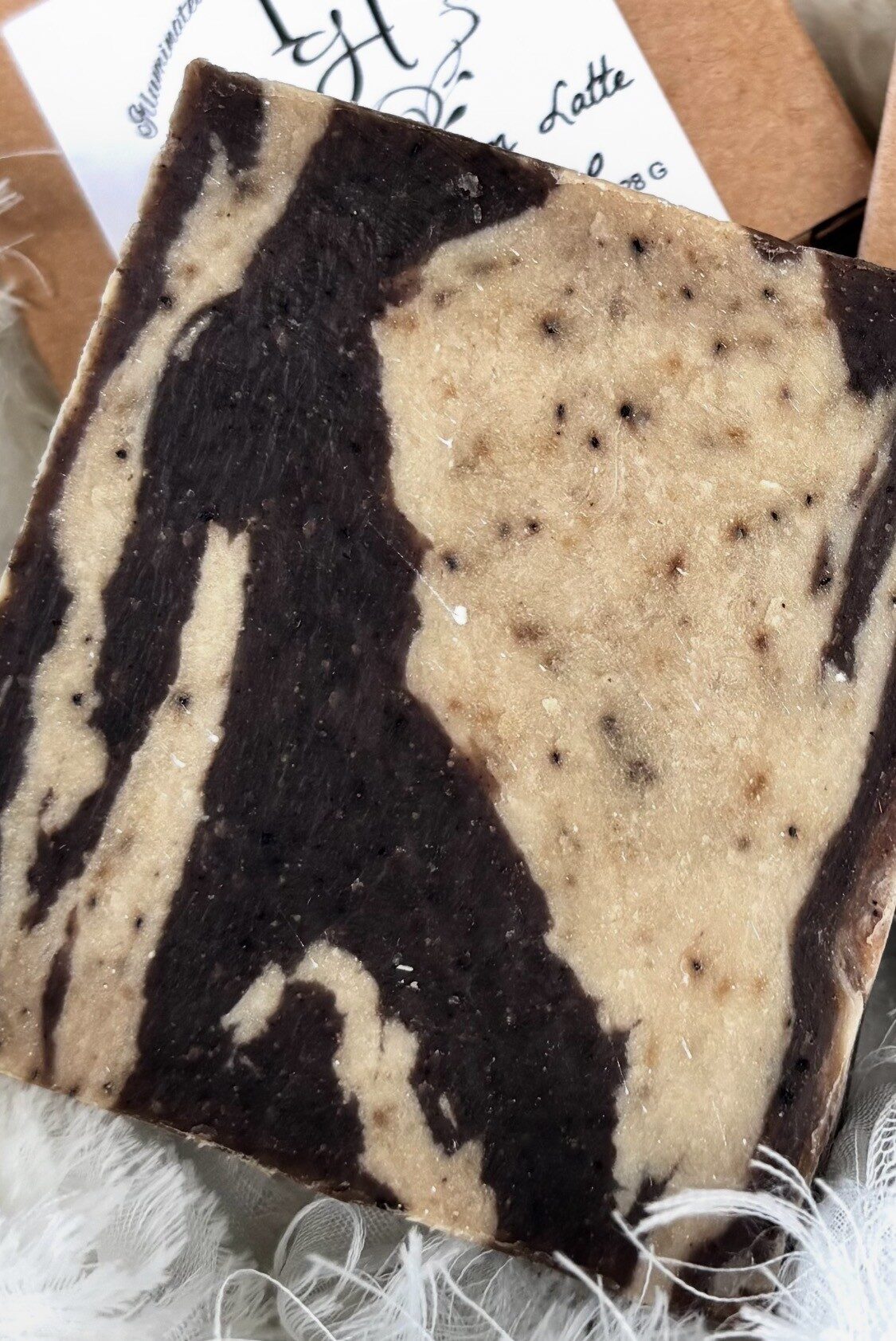 Coffee and Cream Latte Goat's Milk Soap — additional view 3 of 4